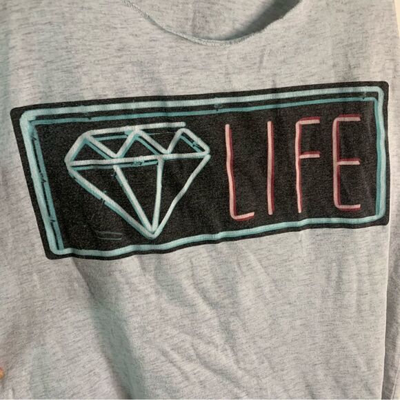 Diamond Supply Co. Diamond Life Grey Racerback Tank Top Size Small - Picture 3 of 7